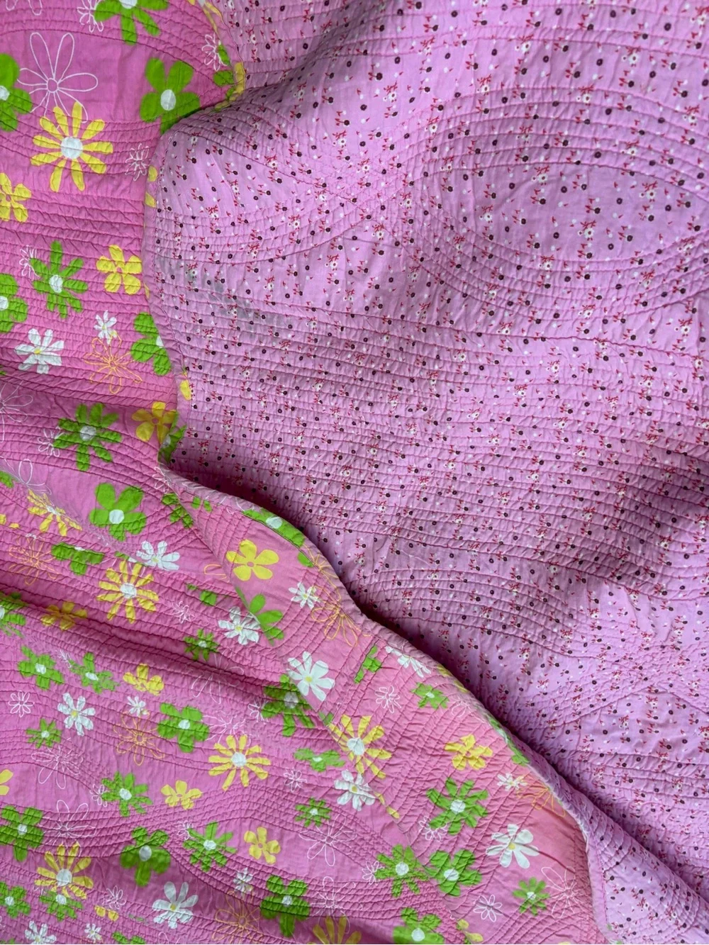 Pink Floral Quilt